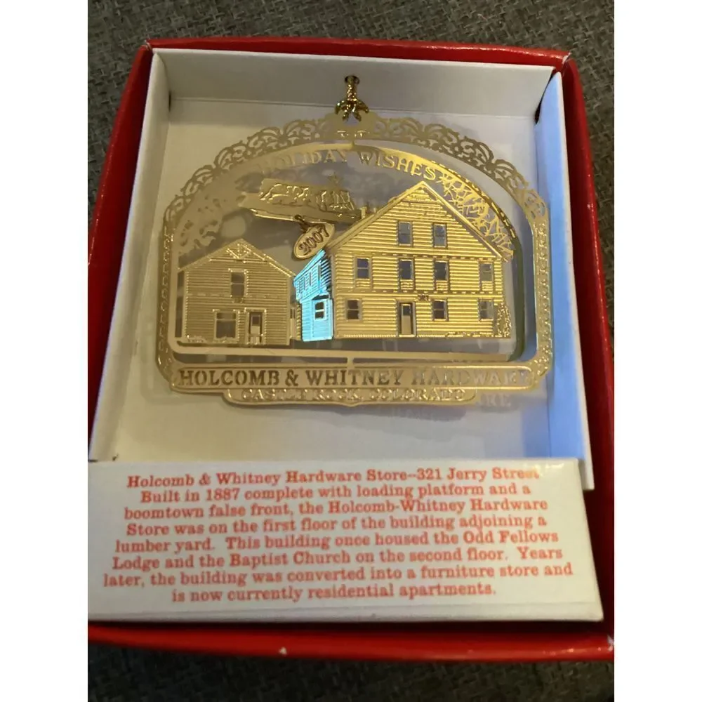 2007 Nation’s Treasures Castle Rock Colorado Christmas Ornament